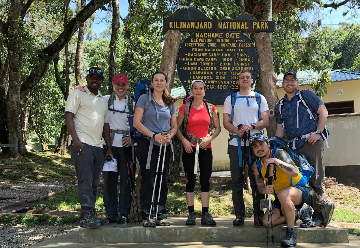 Kilimanjaro National Park gate and ranger post