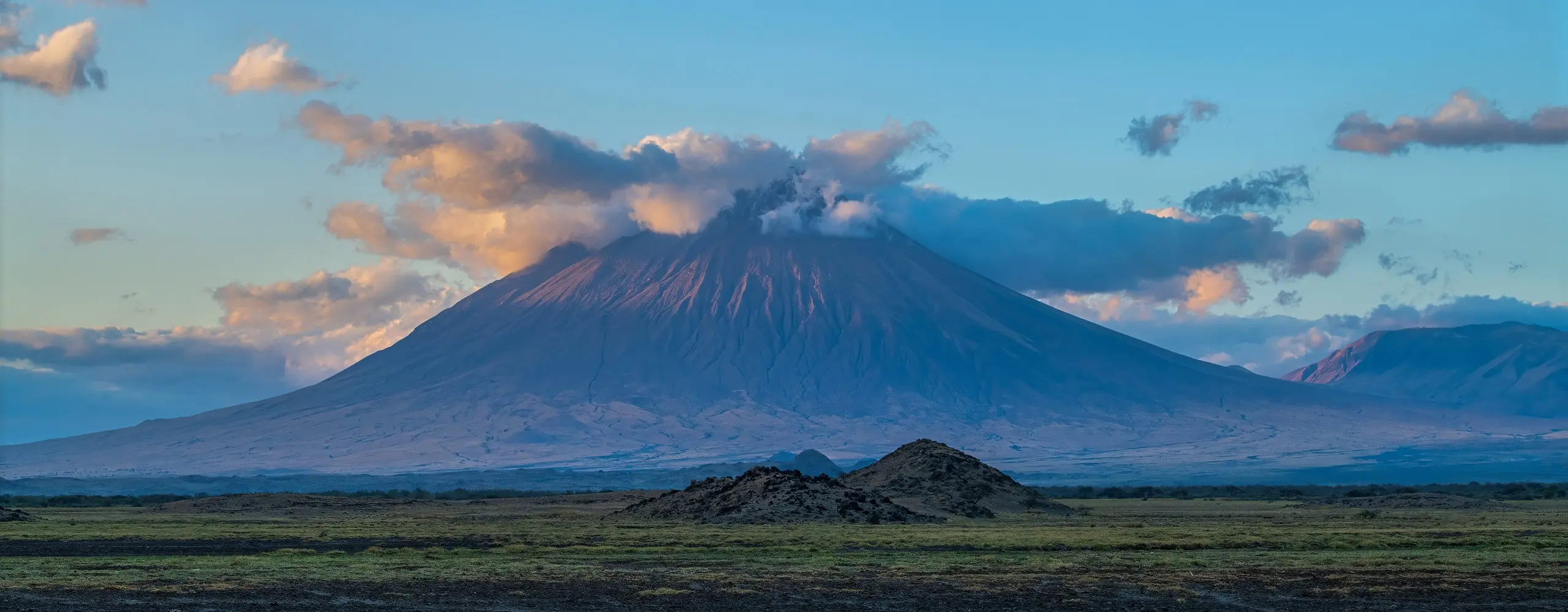 Lake Natron and Lengai across the seasons