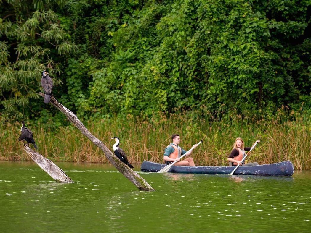Canoeing At Lake Duluti