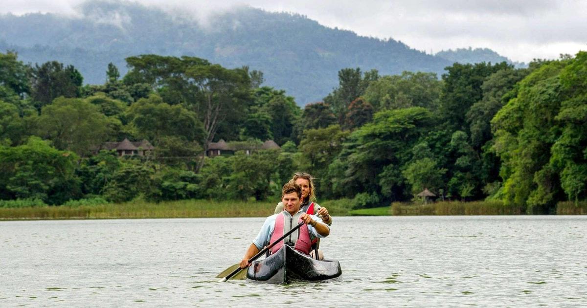 Canoeing At Lake Duluti