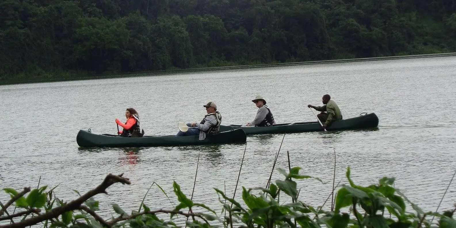 Canoeing At Lake Duluti