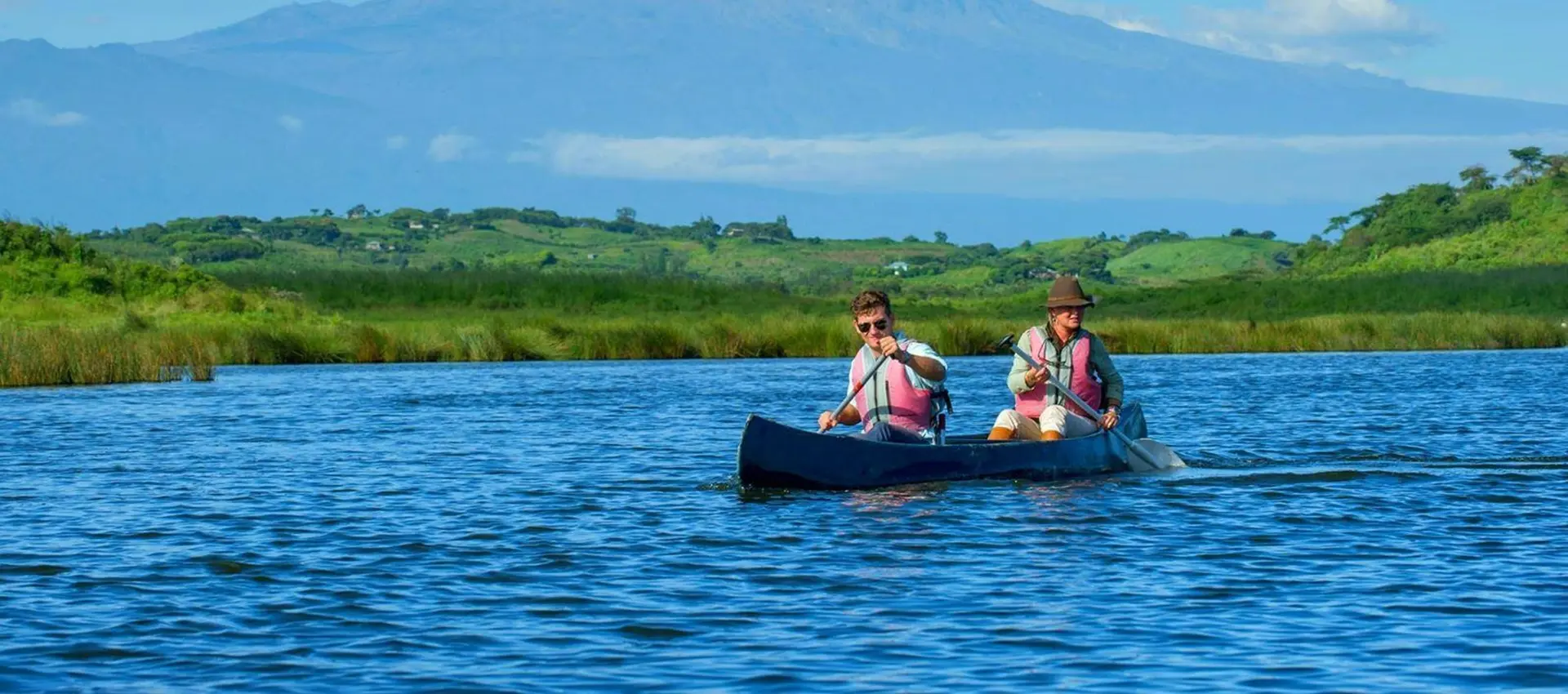 Canoeing on Momella Lakes